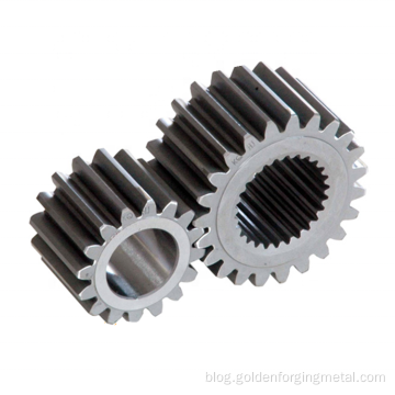 Die forging large diameter steel spur pinion gear